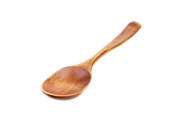Wooden spoon isolated on white