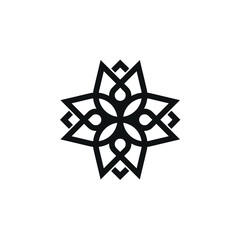 Mandala Ornaments, Flower Pattern Logo design