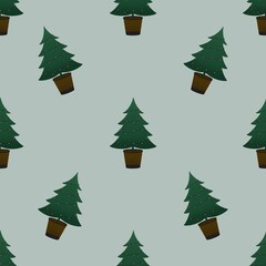 baby pattern - cute christmas tree
