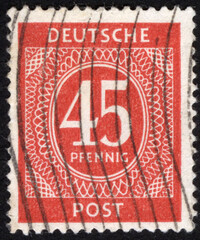 Postage stamps of the German Empire. Stamp printed in the German Empire. Stamp printed by German Empire.