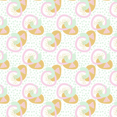 Abstract pattern. Cute seamless elements