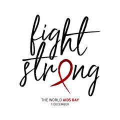 1 december world aids day concept design vector illustration