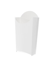 Empty paper bag on white background. Container for food
