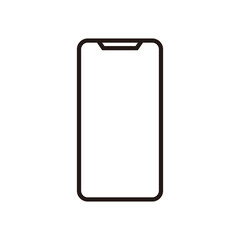 phone line icon  on white background