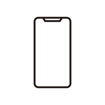 phone line icon  on white background