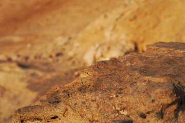 Sandstone textured surface background. Red rocks background.