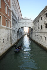 Fototapeta na wymiar Bridge of Sighs is a bridge in Venice, Italy