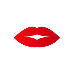 Lips kiss icon vector set. Valentine's Day illustration sign collection. Love symbol or logo.