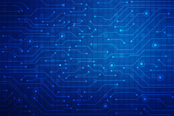 Fototapeta premium Abstract futuristic circuit board Illustration high computer technology background. Hi-tech digital technology concept.Circuit board pattern for technology background