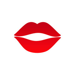 Lips kiss icon vector set. Valentine's Day illustration sign collection. Love symbol or logo.
