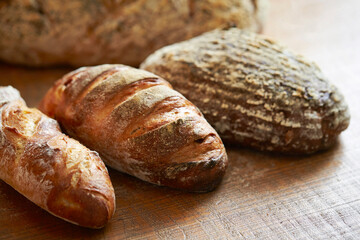 Fermented Rye Bread and Whole Wheat Bread