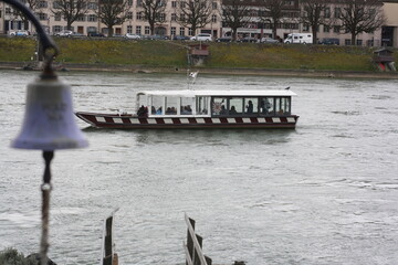 barge on the river