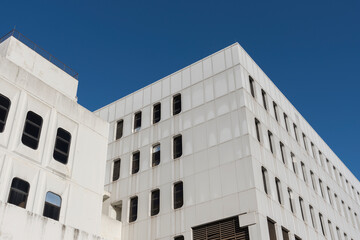 Fototapeta premium Exterior of modern architecture. Building abstract background