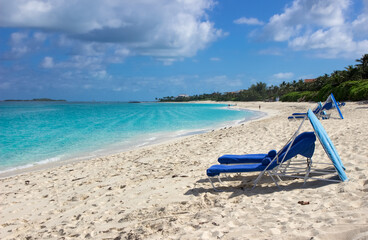  Lounger on Paradise beach, Nassau, Bahamas