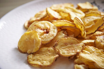 thinly sliced dried potatoes