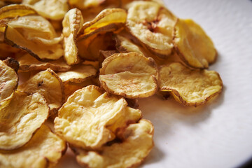 thinly sliced dried potatoes
