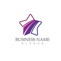 Obraz premium Star icon Template vector illustration