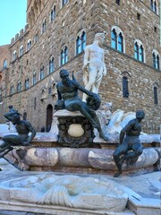 The Fountain of Neptune, also known as the Piazza or the Biancone
