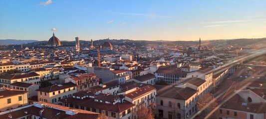 panorama of Florence seen from the ferris wheel