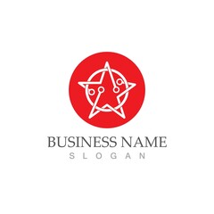 Star icon Template vector illustration