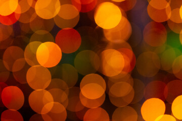 Bokeh blurred light