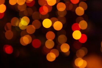Bokeh blurred light