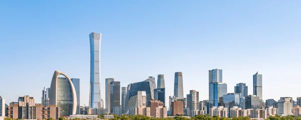 Fototapeten Sunny scenery of high-rise buildings in Beijing CBD, China © Govan