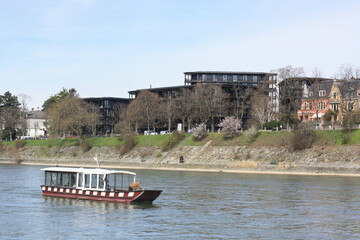 barge on the river