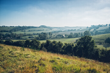 Fototapeta na wymiar English countryside in sunshine