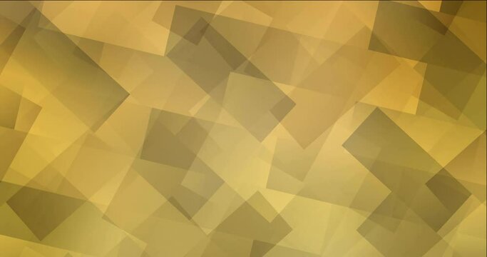 4K looping light yellow video sample in rectangular style. Shining colorful animation with rectangle shapes. Film business advertising. 4096 x 2160, 30 fps.