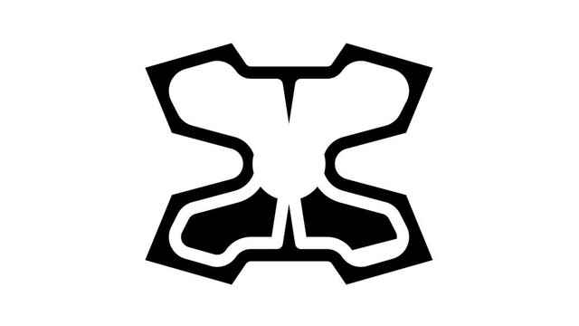 stimulant gadget animated glyph icon stimulant gadget sign. isolated on white background