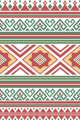 Seamless tribal geometric shapes design for background, wallpaper, fabric, clothing, textile, carpet, wrapping paper