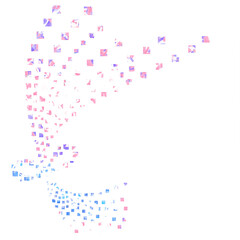 nœud design motif carré 