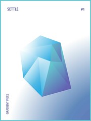 Abstract Crystal Gradient Poster Artwork