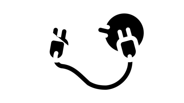 stimulant with stickers animated glyph icon stimulant with stickers sign. isolated on white background