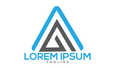 Unique letter logo Modern and minimalist vector and abstract logo