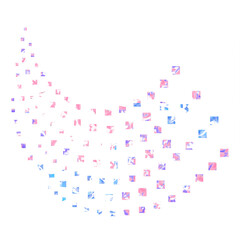 arche inversée motif carré