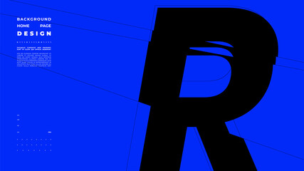 Abstract homepage background. Minimal illustration. Chopped, cut, glitch, broken type composition.