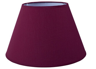 classic empire cone bell shaped burgundy maroon red tapered lampshade on a white background...
