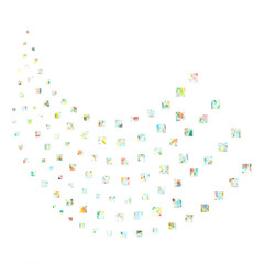 arche inversée motif carré