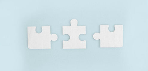 Connecting jigsaw puzzle. Business solutions