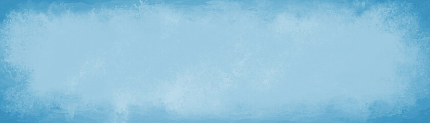 Blue background with grunge texture, watercolor painted mottled blue background with vintage marbled textured design on cloudy sky blue banner, distressed old antique parchment paper