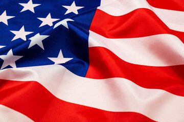 Wave Flag of the United States of America background