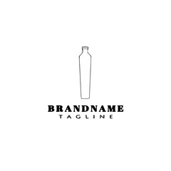 decanter logo cartoon icon design template black isolated vector illustration