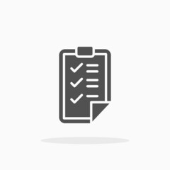 Wish List icon. Solid or glyph style. Vector illustration. Enjoy this icon for your project.