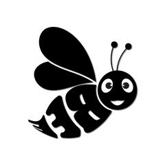 Bee warped by text vector design (Art & Illustration)