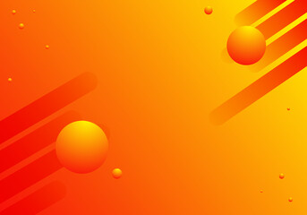 abstract orange background with circles