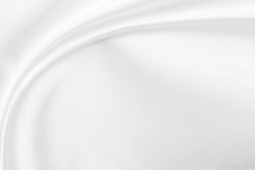Abstract white fabric with soft wave texture background