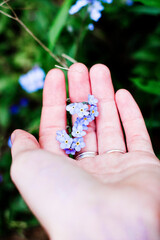 flower in hand