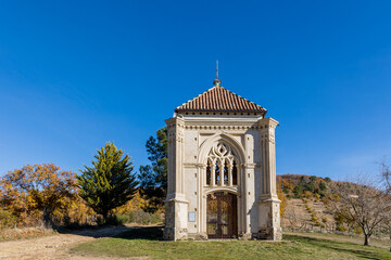 hermitage of the humilladero in the vicinity of the town of Guadalupe in the province of Caceres